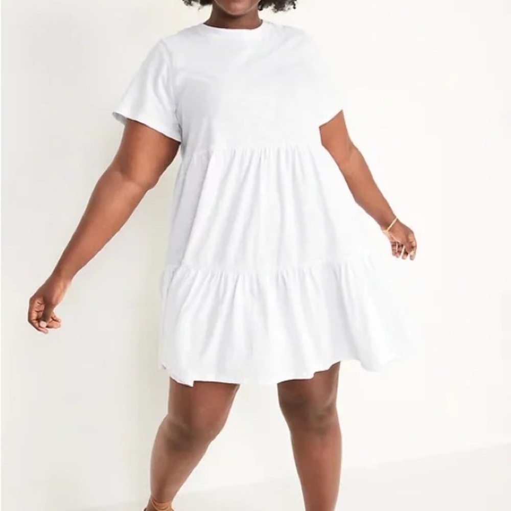 Brand New Beautiful White 2X dress. 100% Cotton Perfect for the holidays